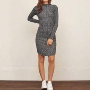 Abercrombie and Fitch Mock Neck Midi Dress